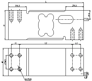 Komórka obciążenia wagi dla platformy Skala 60X80cm 600kg Wyrobnik widłowy Skala czujnik Aluminium Nie na zamówienie 1
