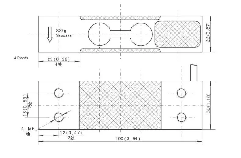 Wysokiej dokładności aluminiowe jednopunktowe ogniwa obciążeniowe do wag platformy 20 kg 0