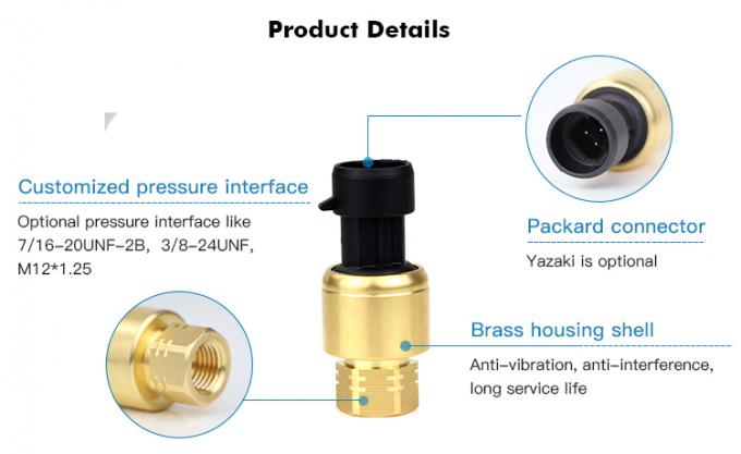 RPT233S 0~20MPa Packard Yazaki 1%FS Ceramiczny czujnik ciśnienia dla systemu HAVC 0